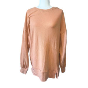 SHOP Talulah Waffle Knit Oversized Long Sleeve Top, Medium